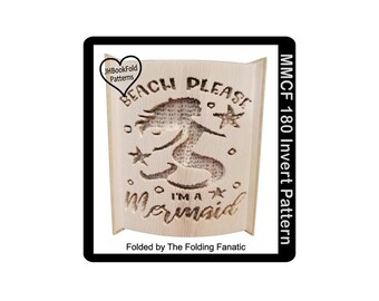 Beach please Cut and fold Book art pattern (6995)