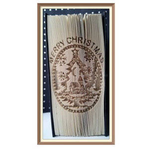 Christmas Cut and fold Book art Pattern (488)