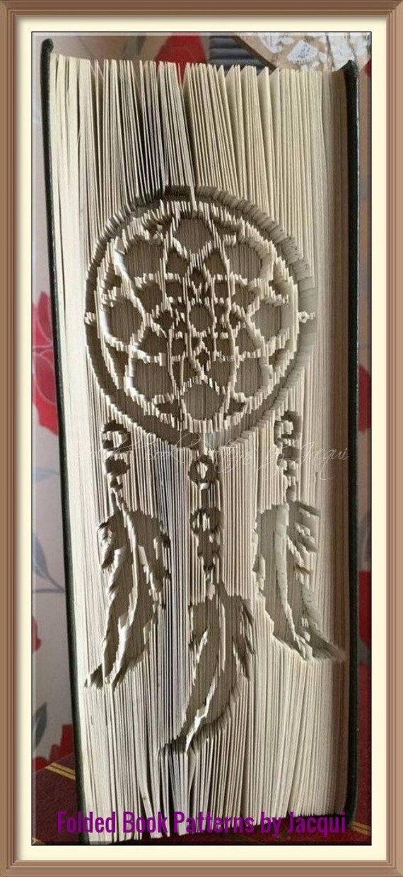 Dream Catcher. Book Folding Pattern | Etsy