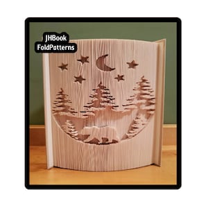 Forest Bear Cut and fold Book art pattern (5517)