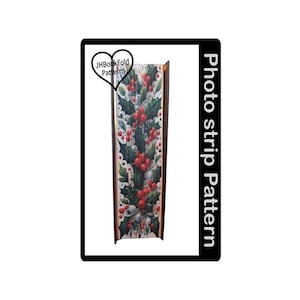 Holly Berries Photo strip Book art pattern (3707PS)