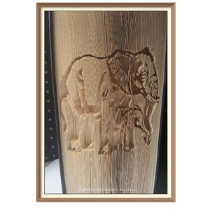 Elephant Cut and fold Pattern (A23)