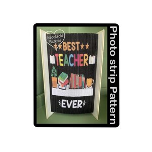 Modello di striscia fotografica "Best Teacher Ever" (354PS)