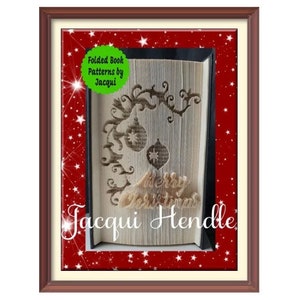 Christmas Cut and fold Book art Pattern (4148)
