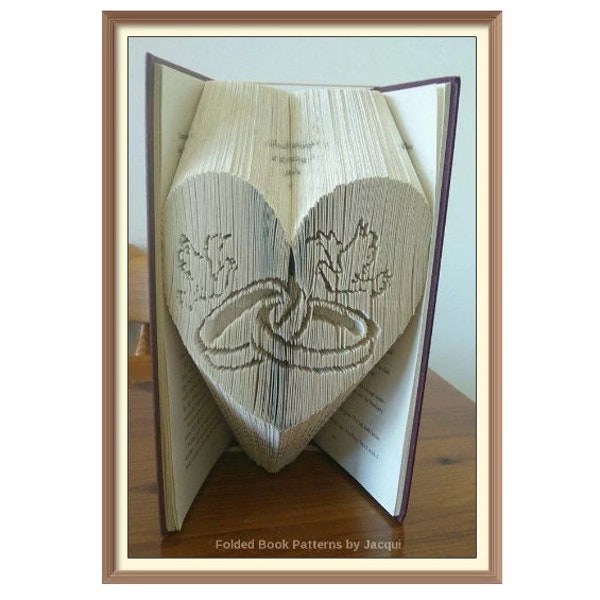 Wedding Cut and fold Book art pattern (300)
