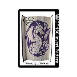 Dragon Cut and fold Book art Pattern (6977)