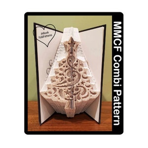 Christmas Tree Cut and fold Book art pattern (5914)