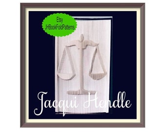 Scales of Justice Cut and fold Bookart Pattern (3446)