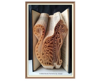 Cat Cut and fold Book art pattern (A89)