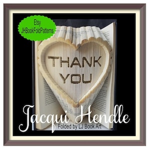 3179. Thank You Book Folding Pattern