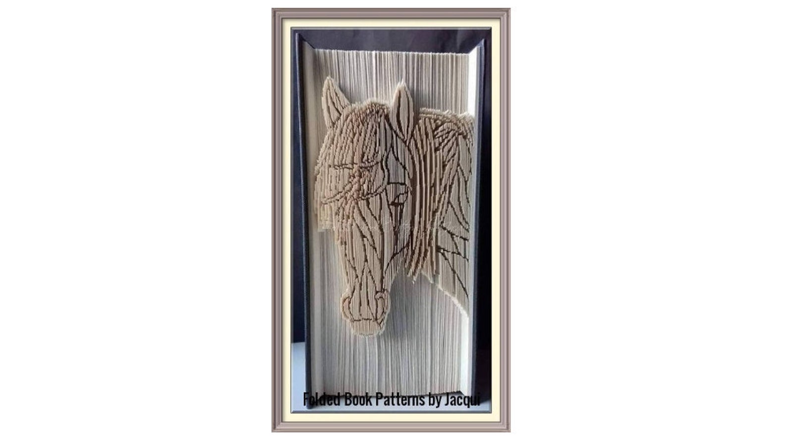 Horse Book Folding Pattern 1662 - Etsy UK