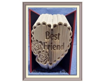 Friend Rosen-Herz Schnittmuster für Klappbücher (PDF Download).