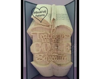 Teacher Cut and fold Book art pattern (1867)