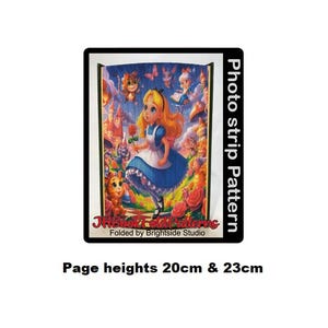 Alice inspiered Photo strip Book art Pattern (2421PS)