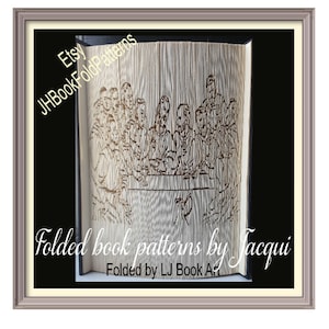 Last Supper Cut and fold Book fold pattern (5532)