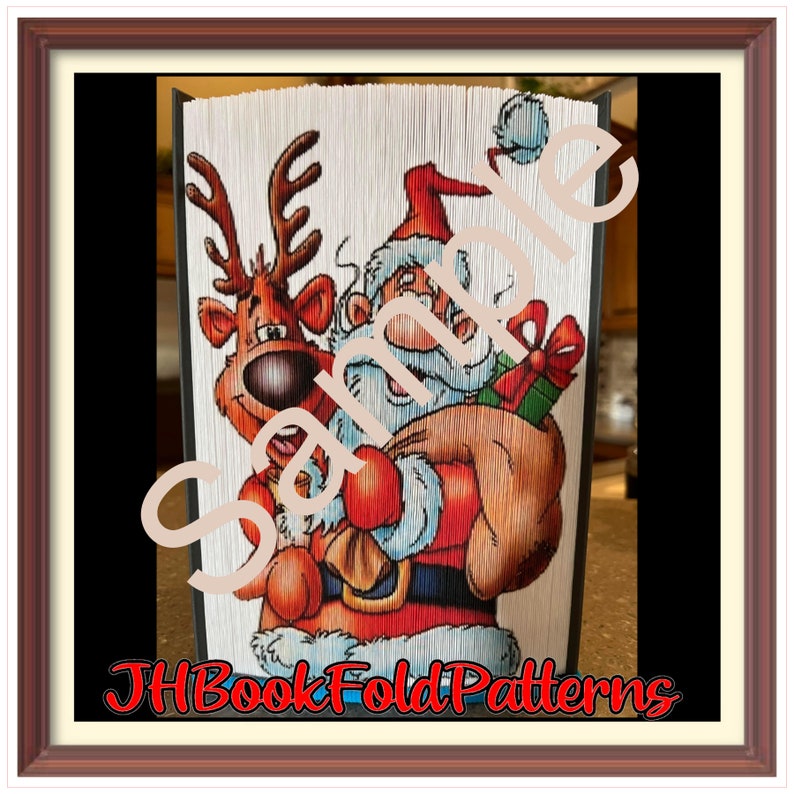 Weihnachtsmann-Fotostreifen-Buchkunstmuster 1549 PS Bild 6