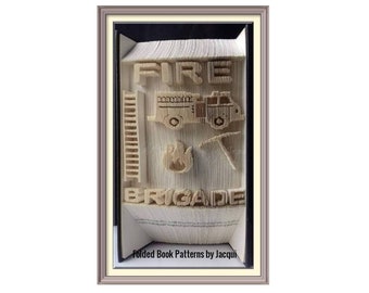 Fire Brigade Cut and fold Book Folding Pattern (1890)