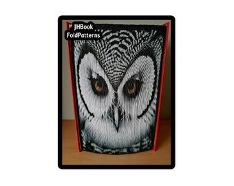 Face of an Owl Photo strip Book art pattern (665PS)