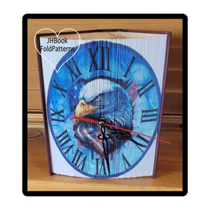 Bald eagle clock Photo strip pattern 1459PS image 2