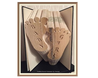 Baby Feet Book Folding Pattern (514)