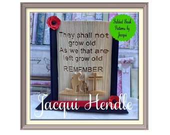 Remembrance Cut and fold Book art pattern