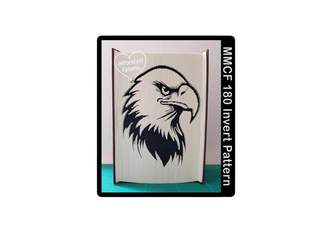 Eagle Head Cut and Fold Book Art Pattern (6745) - Etsy
