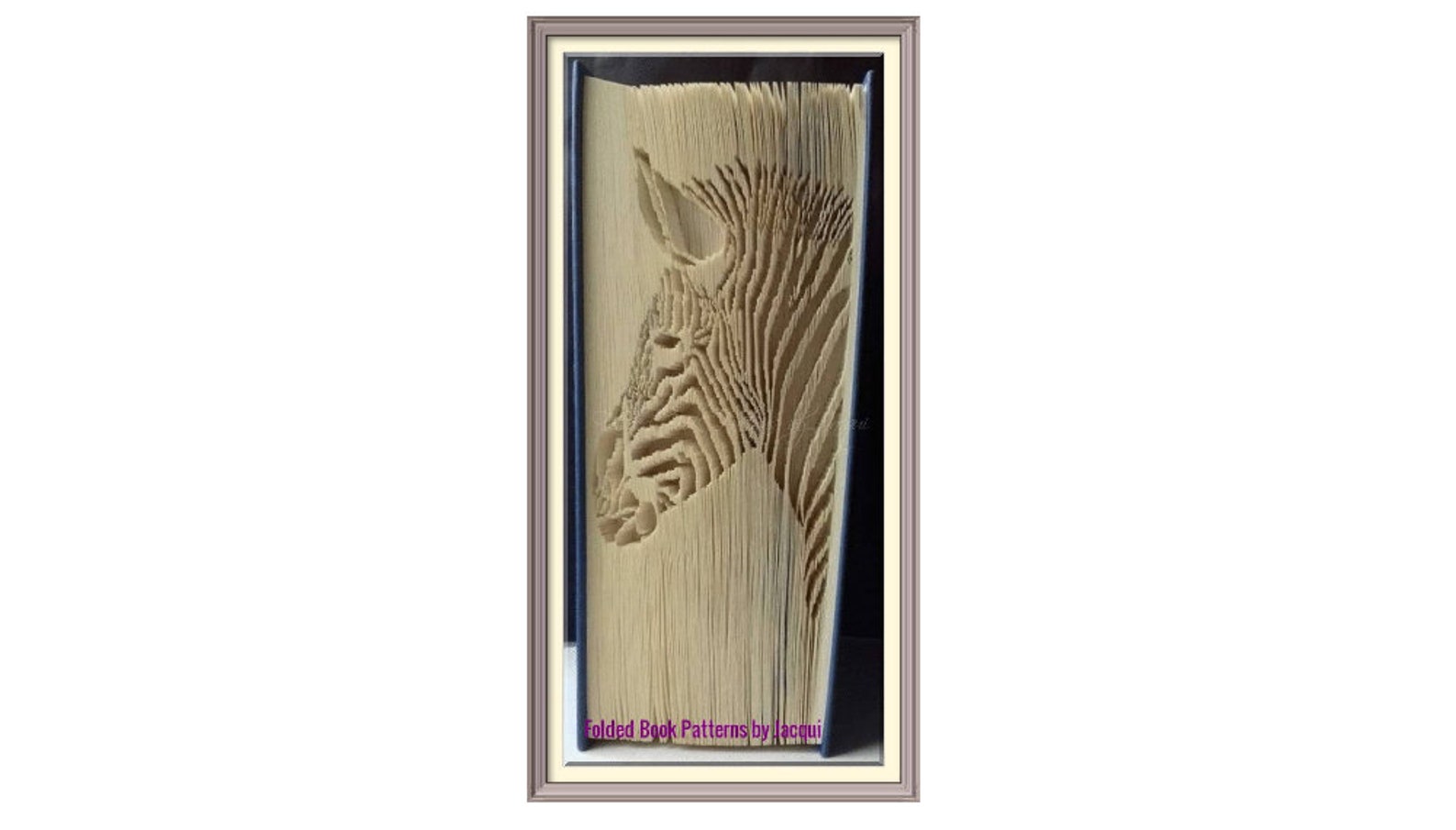 1672. Zebra Book Folding Pattern Etsy
