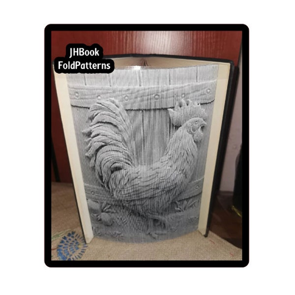 Rooster Photo strip Book art pattern (547)