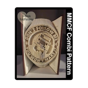 Dont follow me Cut and fold Book art Pattern (6065)