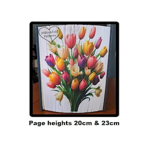 Bouquet de tulipes Bande photo, modèle artistique de livre (2326PS)