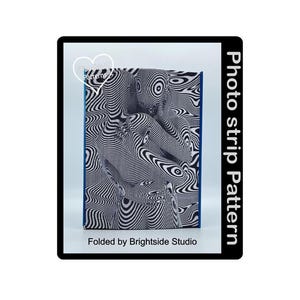 Optical embrace Photo strip Book art pattern (3721PS)