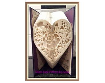 1336. Folded Book Heart