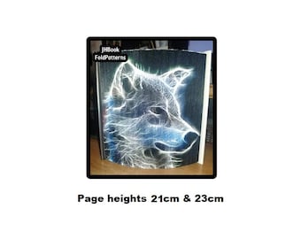 Ghost wolf Photo strip Book art Pattern (742PS)