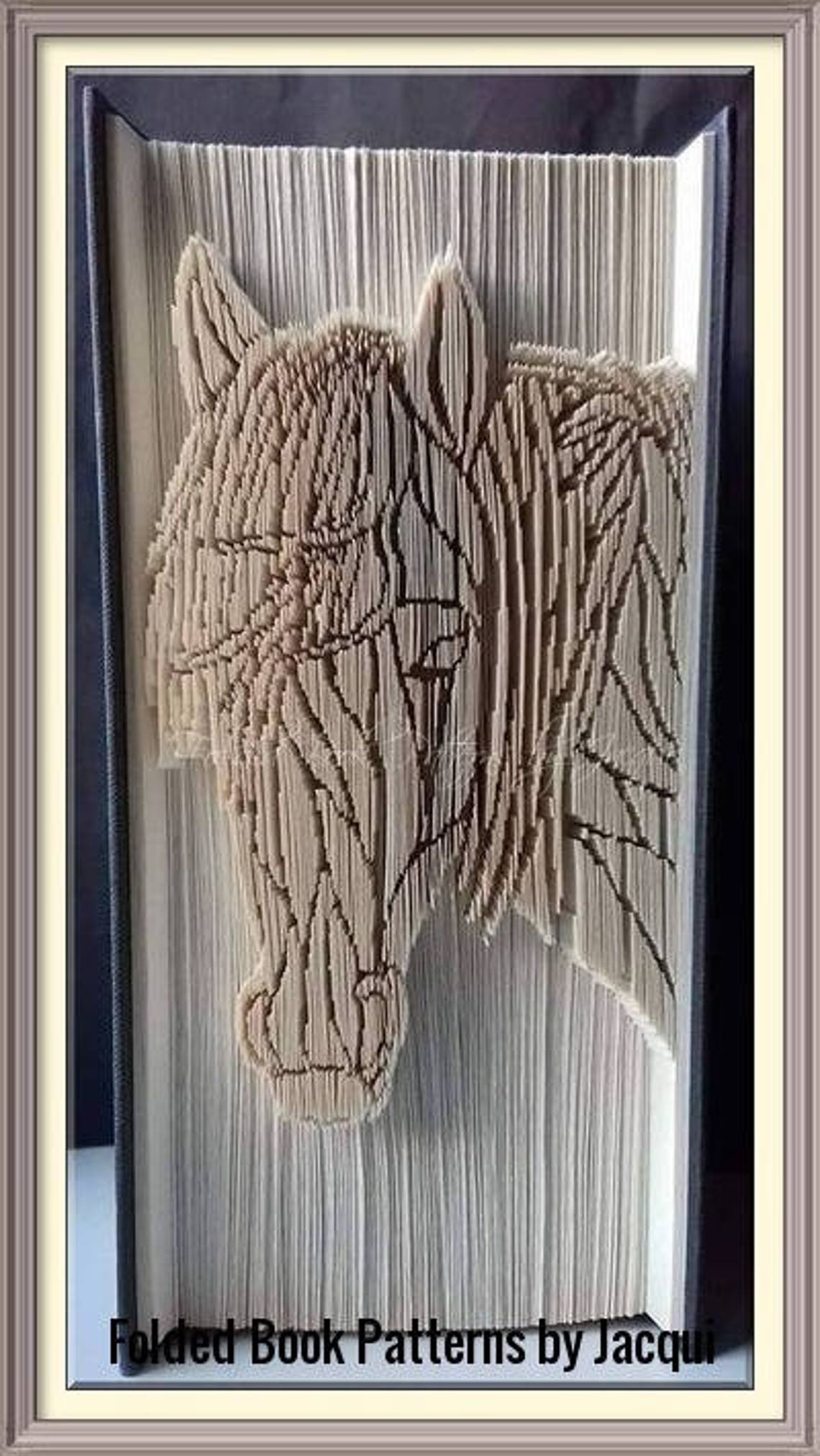 Horse Book Folding Pattern 1662 - Etsy UK