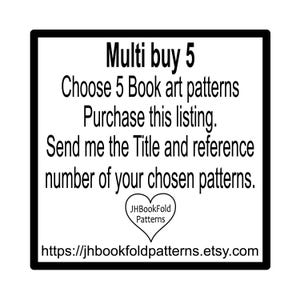 Multi Buy 5 Book art Patterns