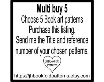 Multi Buy 5 Book art Patterns