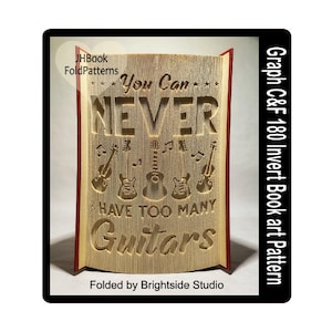 Too many Guitars Graph Cut and fold pattern (6068)