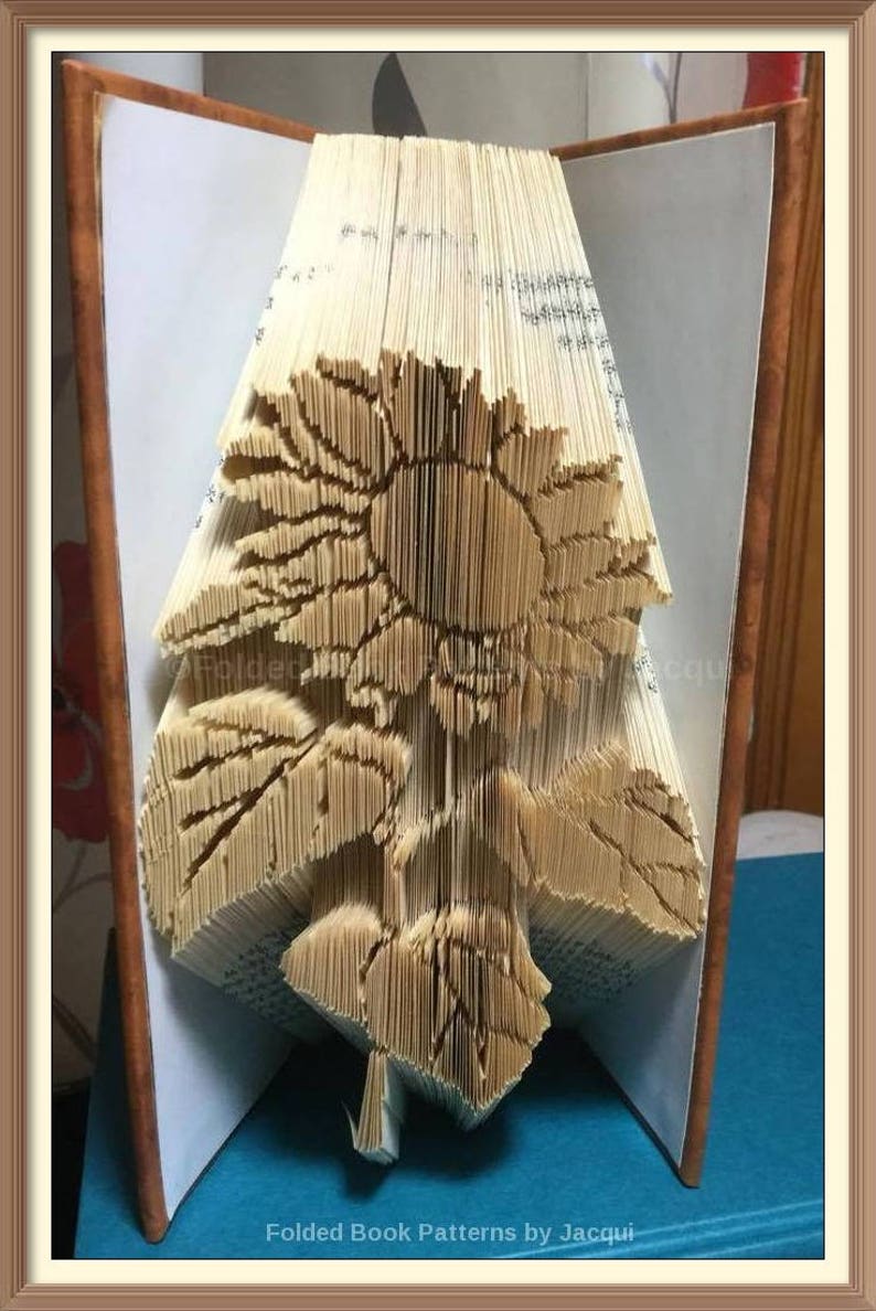 Sunflower 336 Book Folding Pattern Etsy