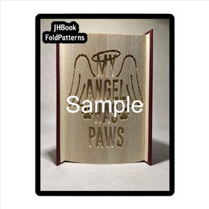 Paw Tree Cut and Fold Book Art Pattern (6842) - Etsy