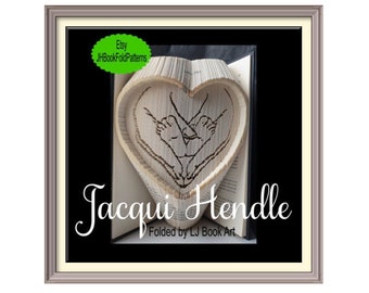 Baby Feet Heart Cut and fold pattern (3588)