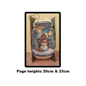 Snowman Jar Photo strip Pattern (1592PS)