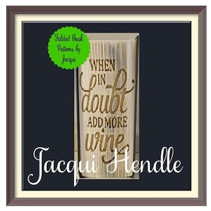 Wine Cut and fold Book art Pattern (4480)