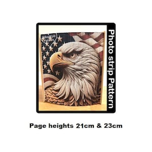 Amerikanischer Adler Fotostreifenmuster (2724PS)