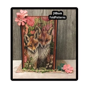 Fox cubs Photo strip Book art Pattern (706PS)
