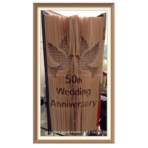 621. Anniversary Cut and fold Book art Pattern (621)