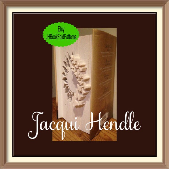 4685. Sunflower Book Folding Pattern Etsy