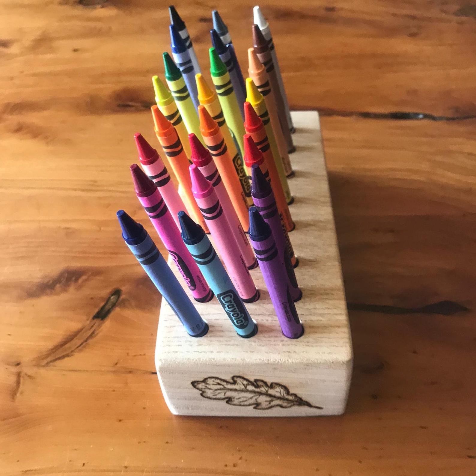 wall mounted crayon holder