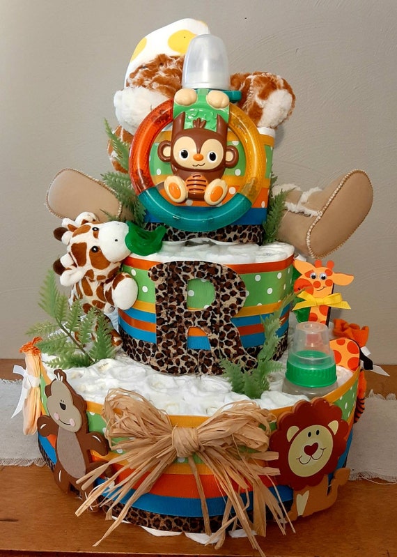 Gateau De Couche De Girafe Gateau De Couche De Jungle Douche Etsy Gateau De Couche De Girafe Gateau De Couche De Jungle Douche Etsy