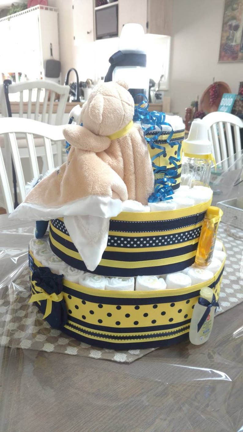 Sports Diaper Cake, Sport Themed Diaper Cake, Etsy