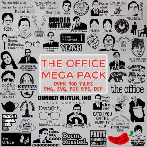 Megapaket - Office-filerna, png, svg, eps, dxf Rolig Dunder Mifflin-klippkonst, Michael Scott, Dwight Schrute-citat